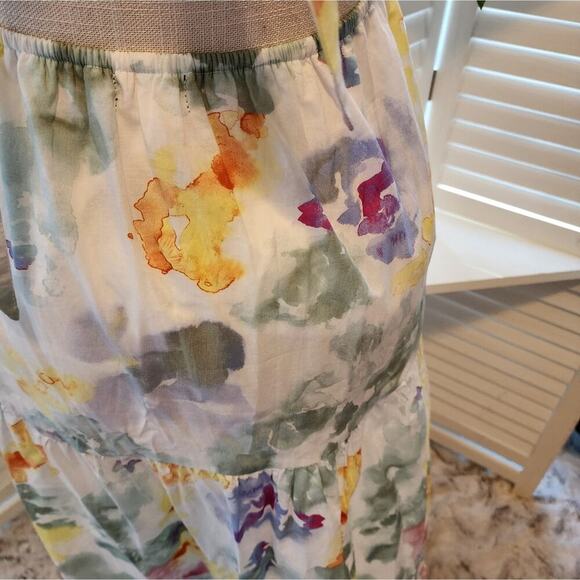 WILDFOX FLORAL NEW ARI TIERED MAXI WITH KNOT TIE BACK SIZE SMALL - Picture 10 of 10